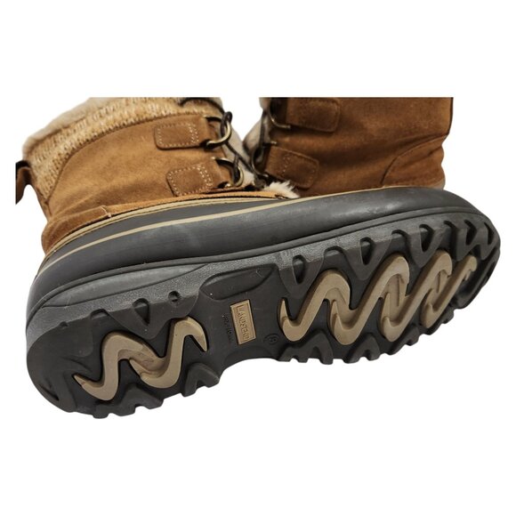 Lands End Womens Insulated Duck Boots With Faux Fur Suede Upper & Rubber Sole - Picture 6 of 8